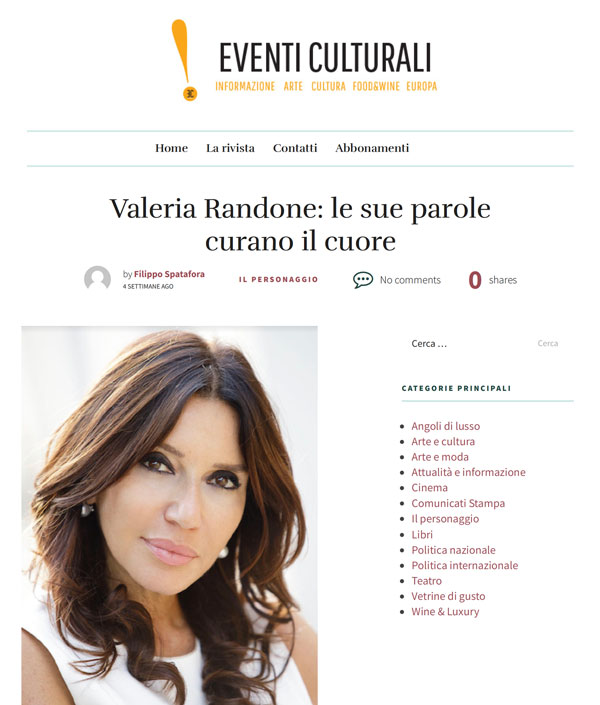 Valeria Randone per Eventi Culturali